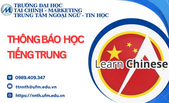 Thông báo khai giảng lớp tiếng Trung - Tháng 3/2026